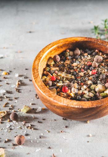 Spices,In,Bowl.,Mixed,Or,Various,Dried,Grains,For,Food